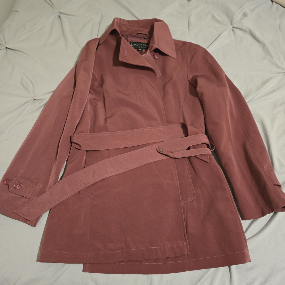 🌁London Fog Mauve Trench Coat